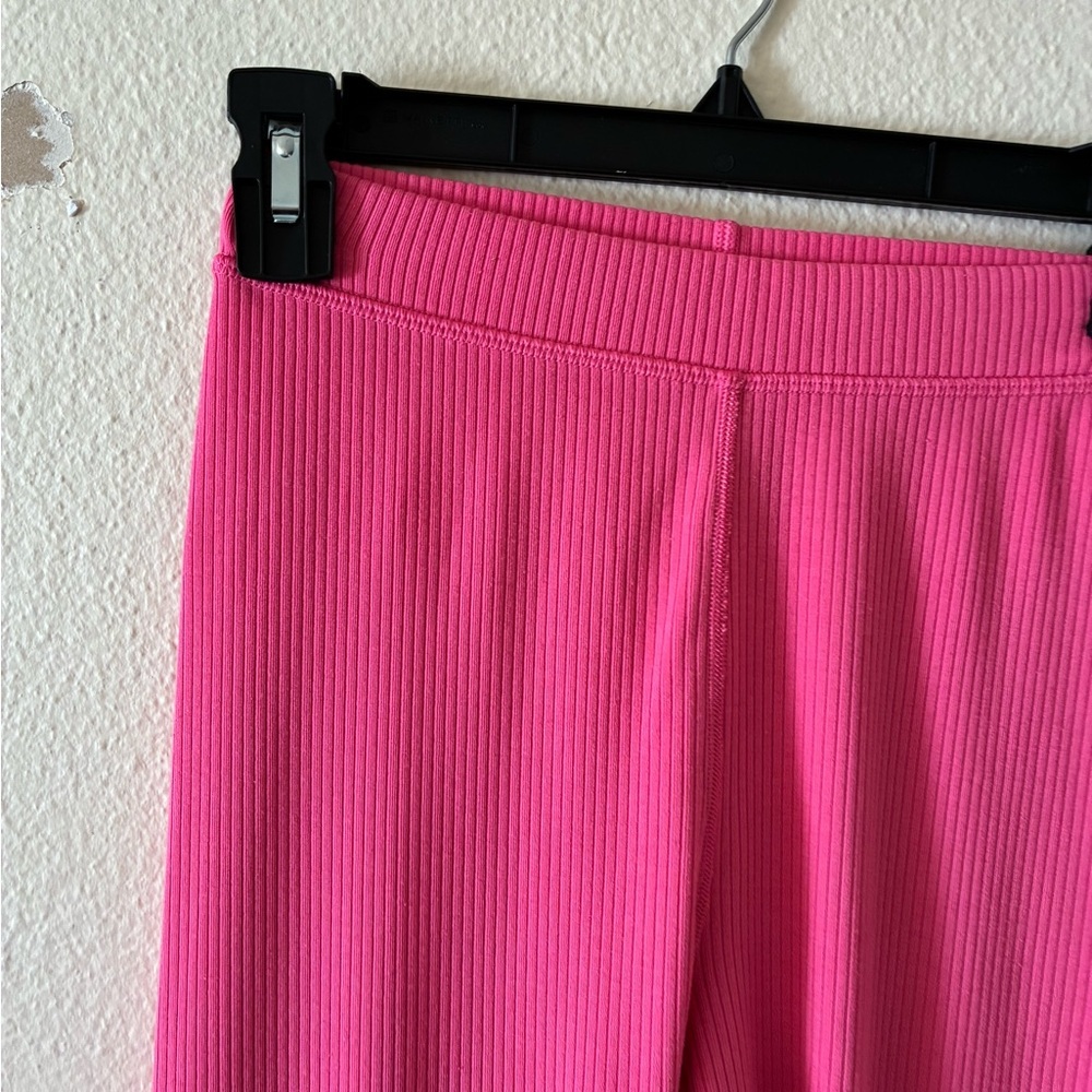 Alo Yoga Women’s Ribbed Blissful Leggings XXS Hot Pink Loungewear Athleisure - Picture 3 of 8